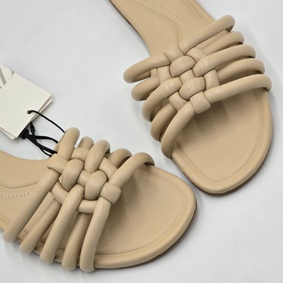 Zara Tube Strap Flat Sandals - NWT - Picture 5 of 15